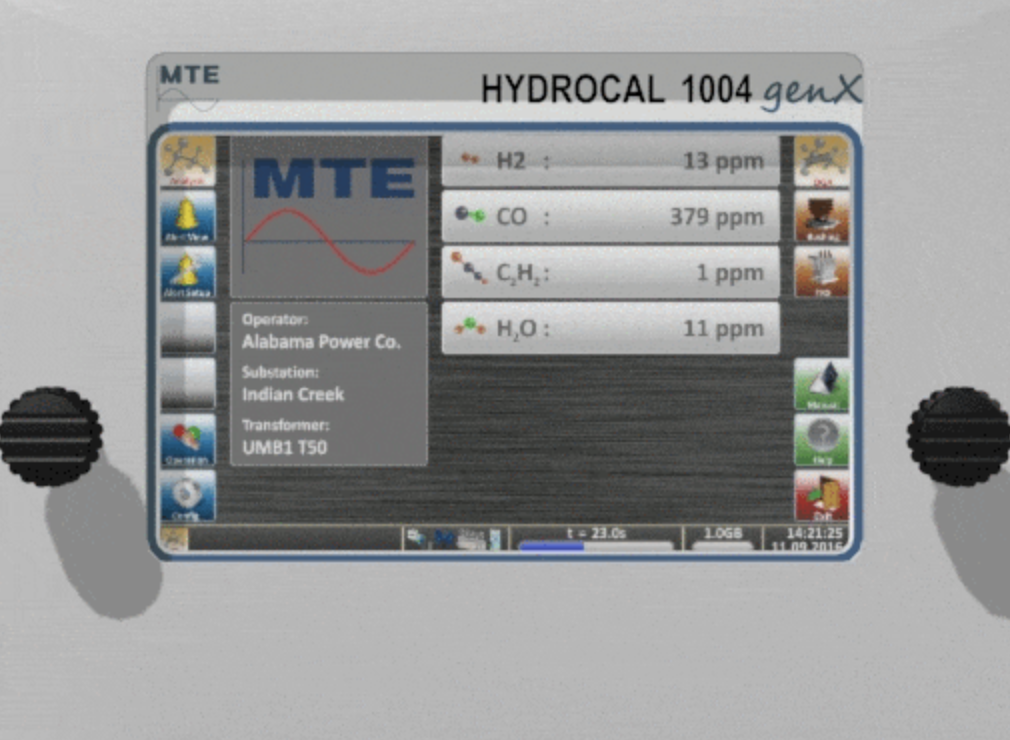 Analisador de gases em transformador modelo Hydrocal 1004 genX | MTE